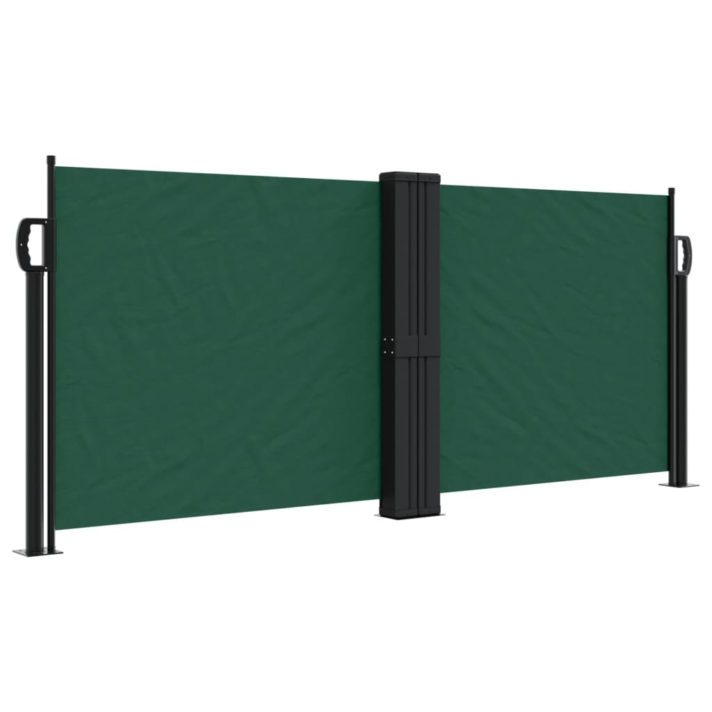 Pare-brise Vidaxl extensible 100x600 cm vert foncé