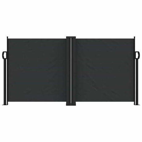 Vidaxx ausziehbarer Windschutz 120x600 cm schwarz