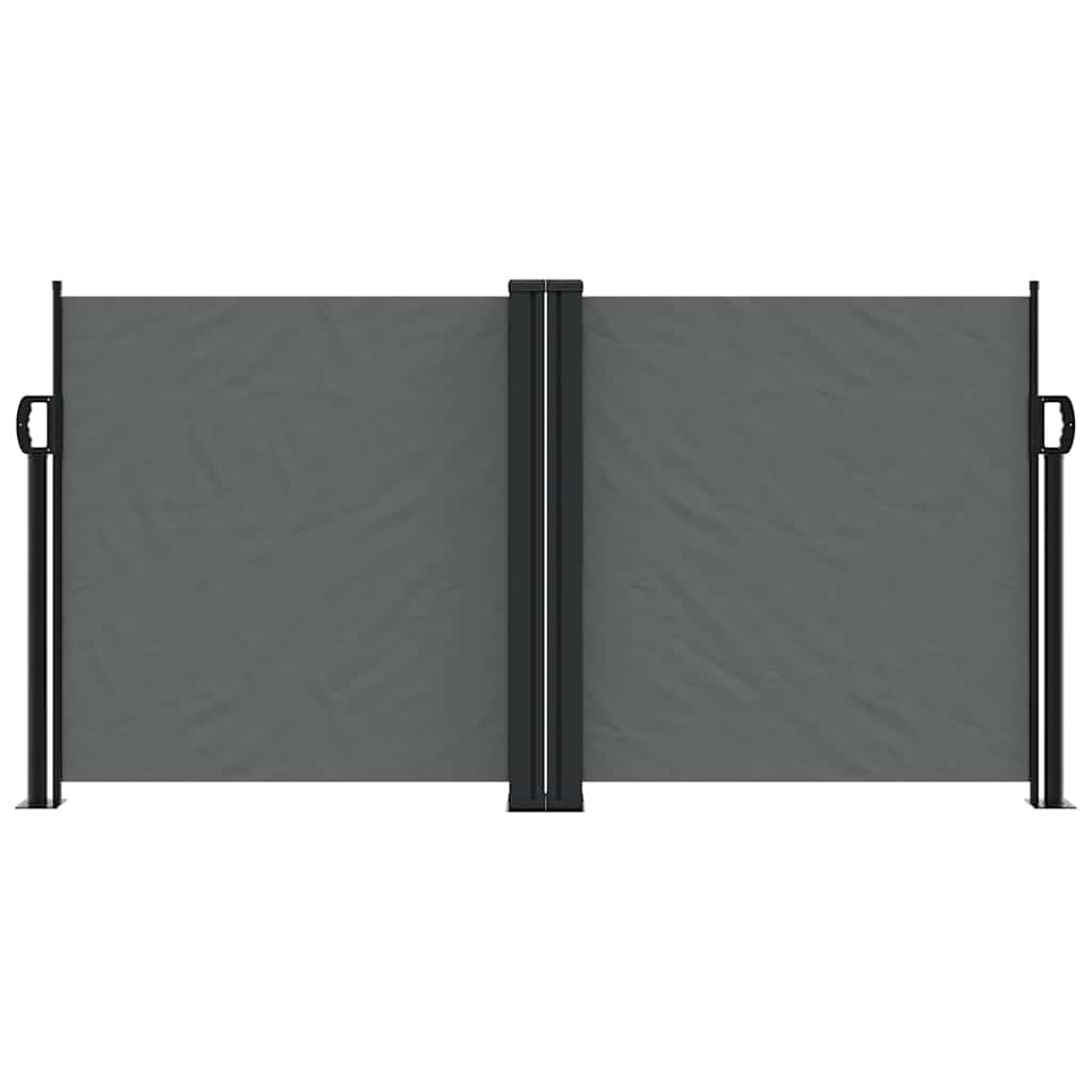 Vidaxx ausziehbarer Windschutz 120x600 cm Anthrazit
