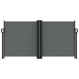 Vidaxx ausziehbarer Windschutz 120x600 cm Anthrazit