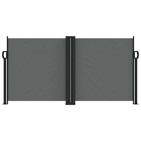 Vidaxx ausziehbarer Windschutz 120x600 cm Anthrazit