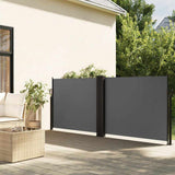 Vidaxx ausziehbarer Windschutz 120x600 cm Anthrazit