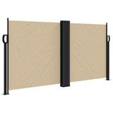 Vidaxx ausziehbarer Windschutz 120x600 cm beige