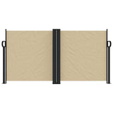 Vidaxx ausziehbarer Windschutz 120x600 cm beige