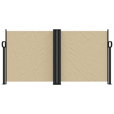 Vidaxx ausziehbarer Windschutz 120x600 cm beige