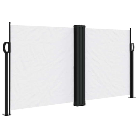 Vidaxx ausziehbarer Windschutz 120x600 cm weiß