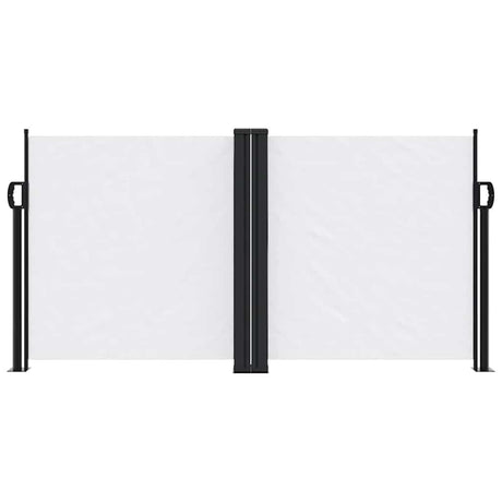 Vidaxx ausziehbarer Windschutz 120x600 cm weiß