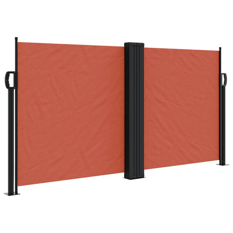 Vidaxx ausziehbarer Windschutz 120x600 cm Terrakotta