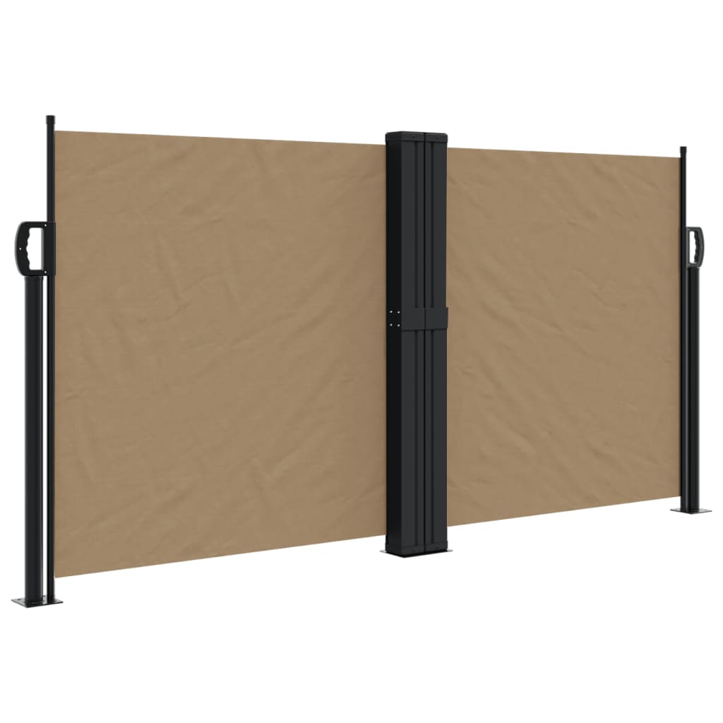 Vidaxx ausziehbarer Windschutz 120x600 cm Taupe
