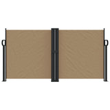 Vidaxx ausziehbarer Windschutz 120x600 cm Taupe
