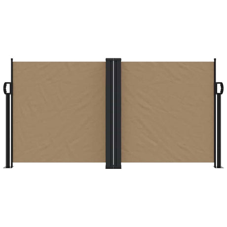 Vidaxx ausziehbarer Windschutz 120x600 cm Taupe