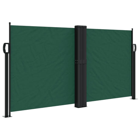 Vidaxx ausziehbarer Windschutz 120x600 cm dunkelgrün