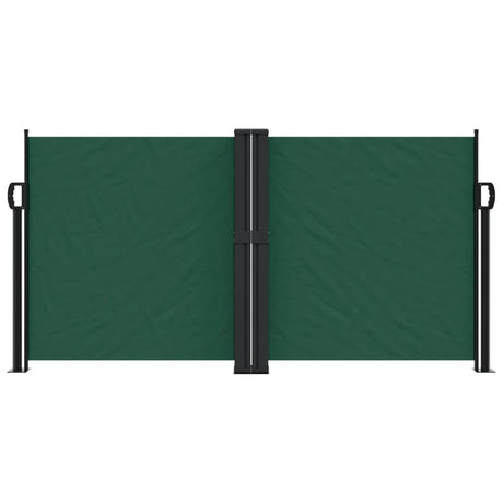 Vidaxx ausziehbarer Windschutz 120x600 cm dunkelgrün