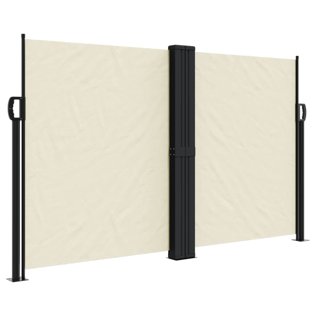 Schermo del giardino Vidaxl estendibile da 140x600 cm crema