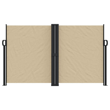 Vidaxx ausziehbarer Windschutz 140x600 cm beige