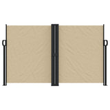 Vidaxx ausziehbarer Windschutz 140x600 cm beige