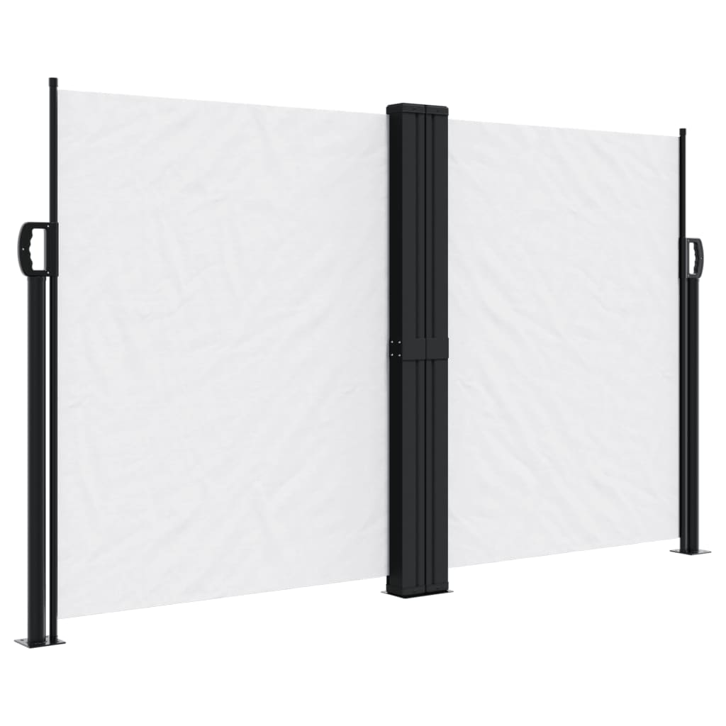 Vidaxx ausziehbarer Windschutz 140x600 cm weiß