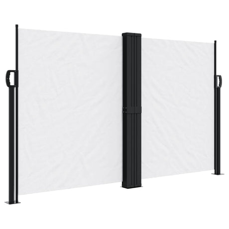 Vidaxx ausziehbarer Windschutz 140x600 cm weiß
