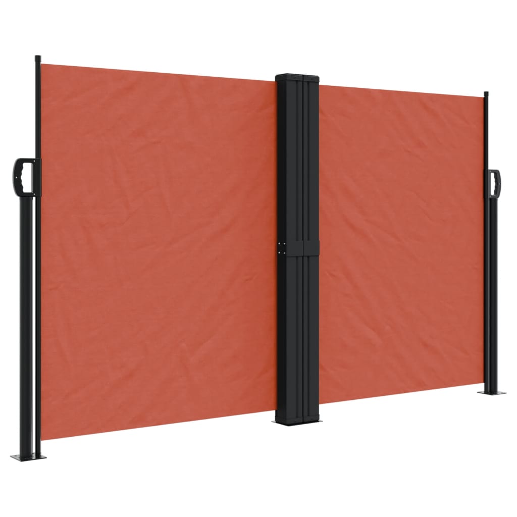 VIDAXL SHANDSHIELD ELEXTABLE 140x600 CM TERRACOTTA