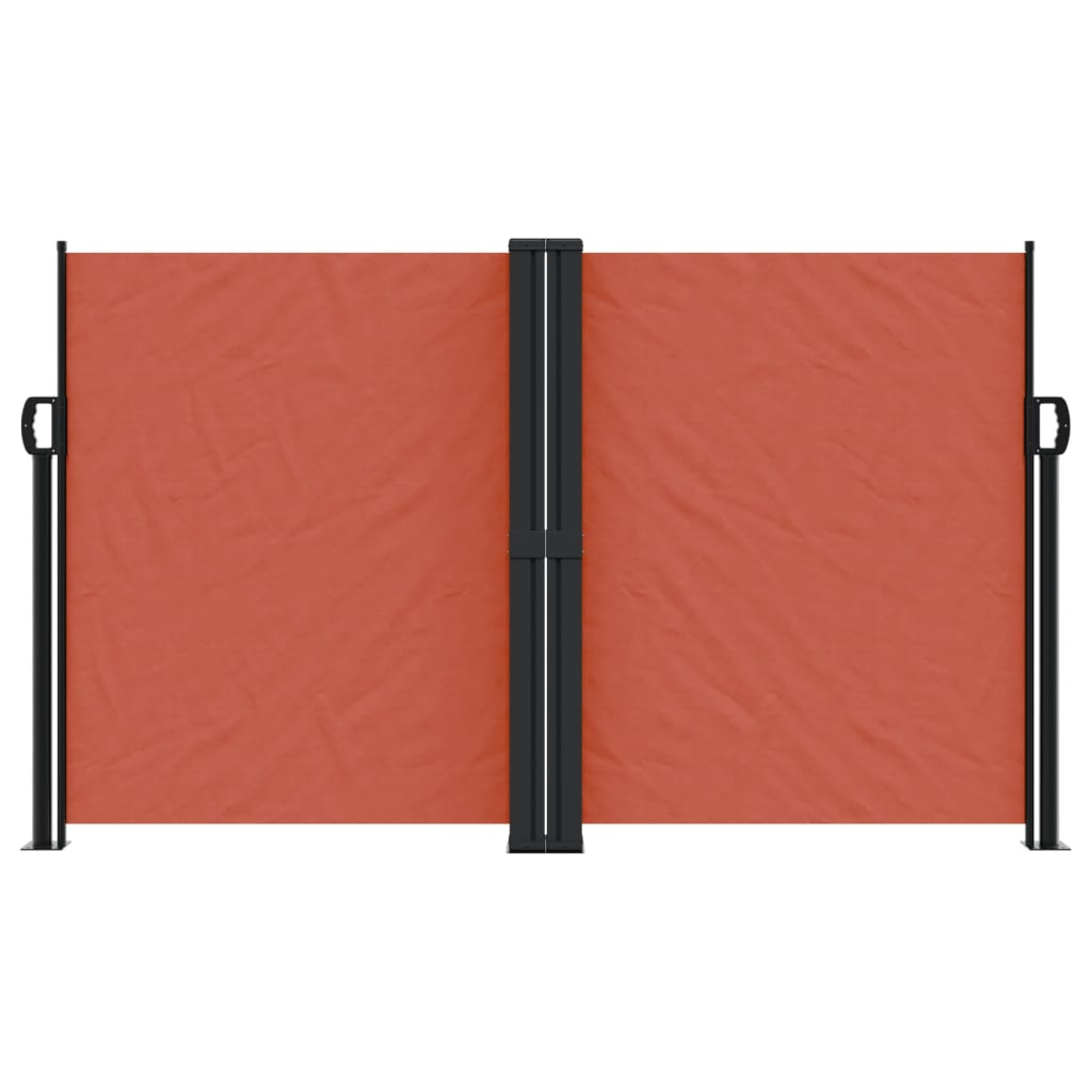 VidaXL Windshield Extendable 140x600 cm Terracotta