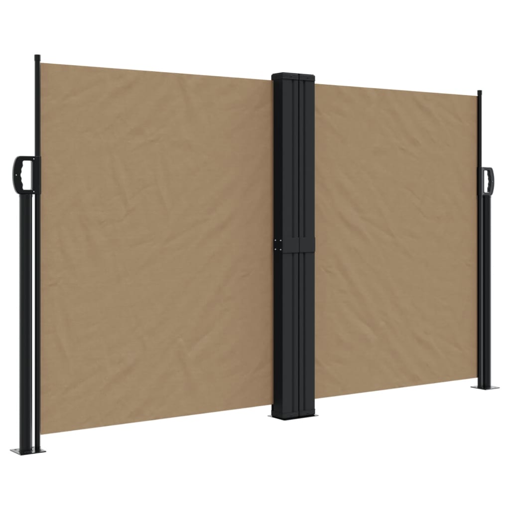 Vidaxl windscherm uittrekbaar 140x600 cm taupe