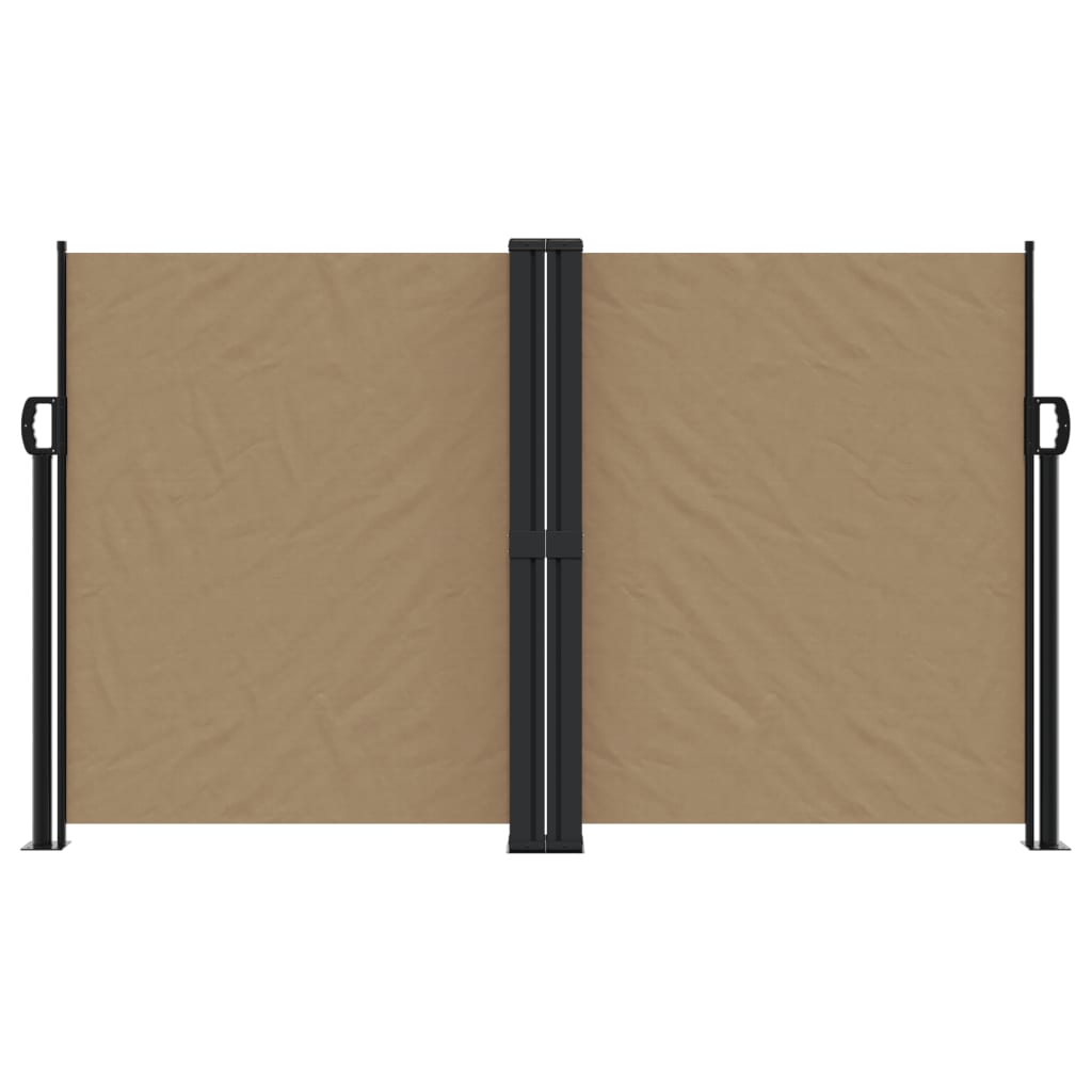 Vidaxx ausziehbarer Windschutz 140x600 cm Taupe