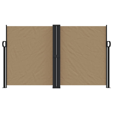 Vidaxx ausziehbarer Windschutz 140x600 cm Taupe