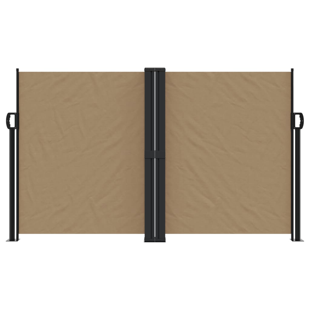 Pare-brise Vidaxl extensible 140x600 cm taupe