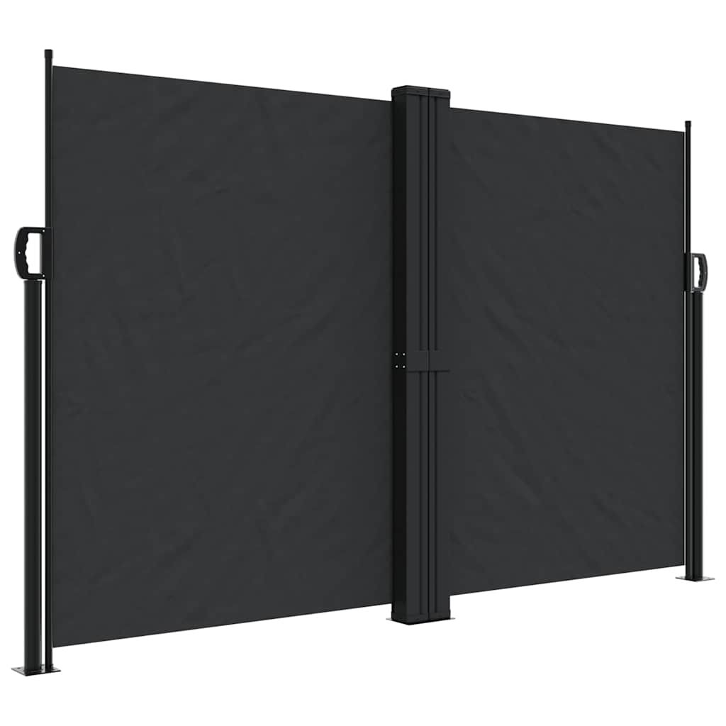 Vidaxx ausziehbarer Windschutz 160x600 cm schwarz