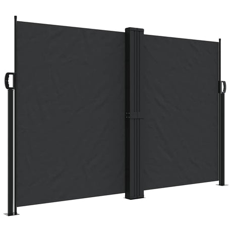 Vidaxx ausziehbarer Windschutz 160x600 cm schwarz