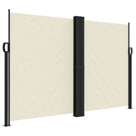 Vidaxx ausziehbarer Windschutz 160x600 cm cremefarben