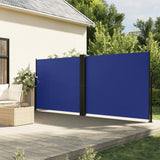 Vidaxl windscherm uittrekbaar 160x600 cm blauw