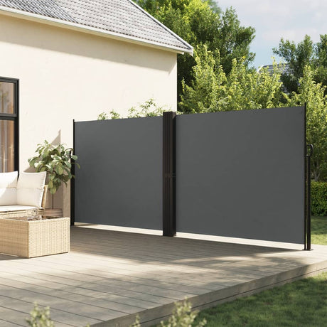 Vidaxx ausziehbarer Windschutz 160x600 cm Anthrazit