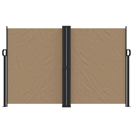 Vidaxx ausziehbarer Windschutz 160x600 cm Taupe