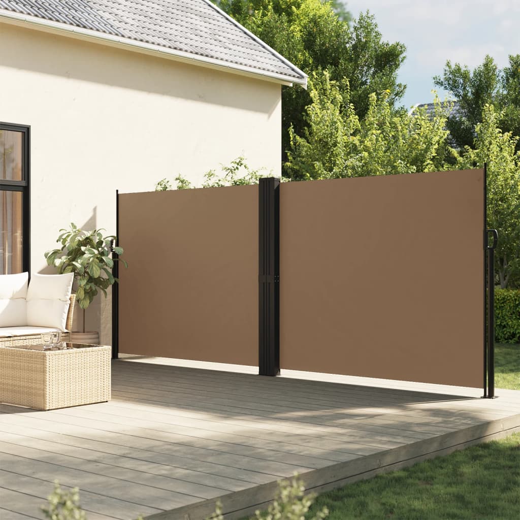 VIDAXL Parature estendibile da 160x600 cm Taupe