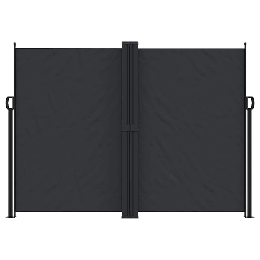 Vidaxx ausziehbarer Windschutz 180x600 cm schwarz