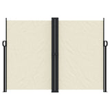 Vidaxx ausziehbarer Gartenschirm 180x600 cm cremefarben