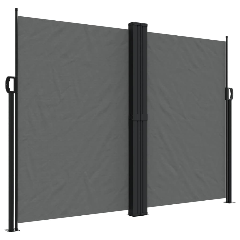 Vidaxx ausziehbarer Windschutz 180x600 cm Anthrazit