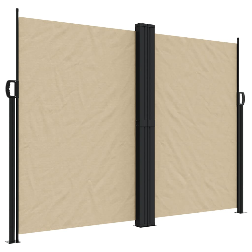 Vidaxx ausziehbarer Windschutz 180x600 cm beige