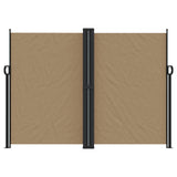 Vidaxx ausziehbarer Windschutz 180x600 cm Taupe