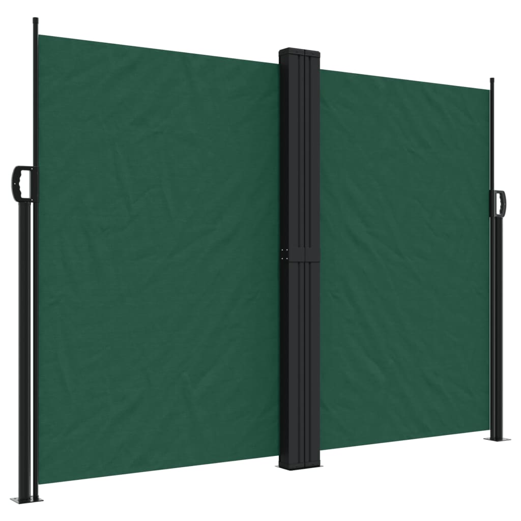 Vidaxl Garden Screen utvidbar 180x600 cm mørkegrønn