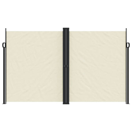 Vidaxx ausziehbarer Windschutz 200x600 cm cremefarben