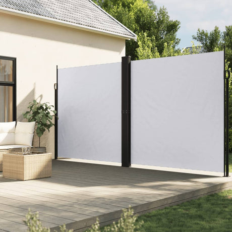 Vidaxx ausziehbarer Windschutz 200x600 cm weiß