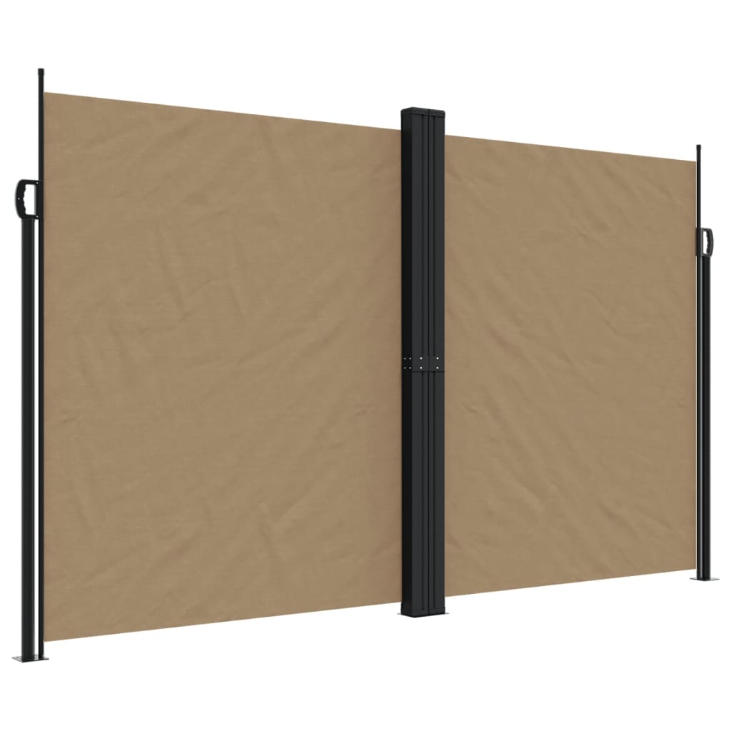 Vidaxx ausziehbarer Windschutz 200x600 cm Taupe
