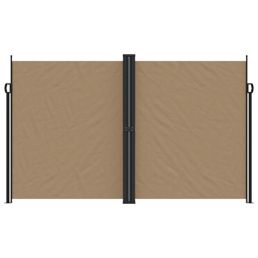 Vidaxx ausziehbarer Windschutz 200x600 cm Taupe