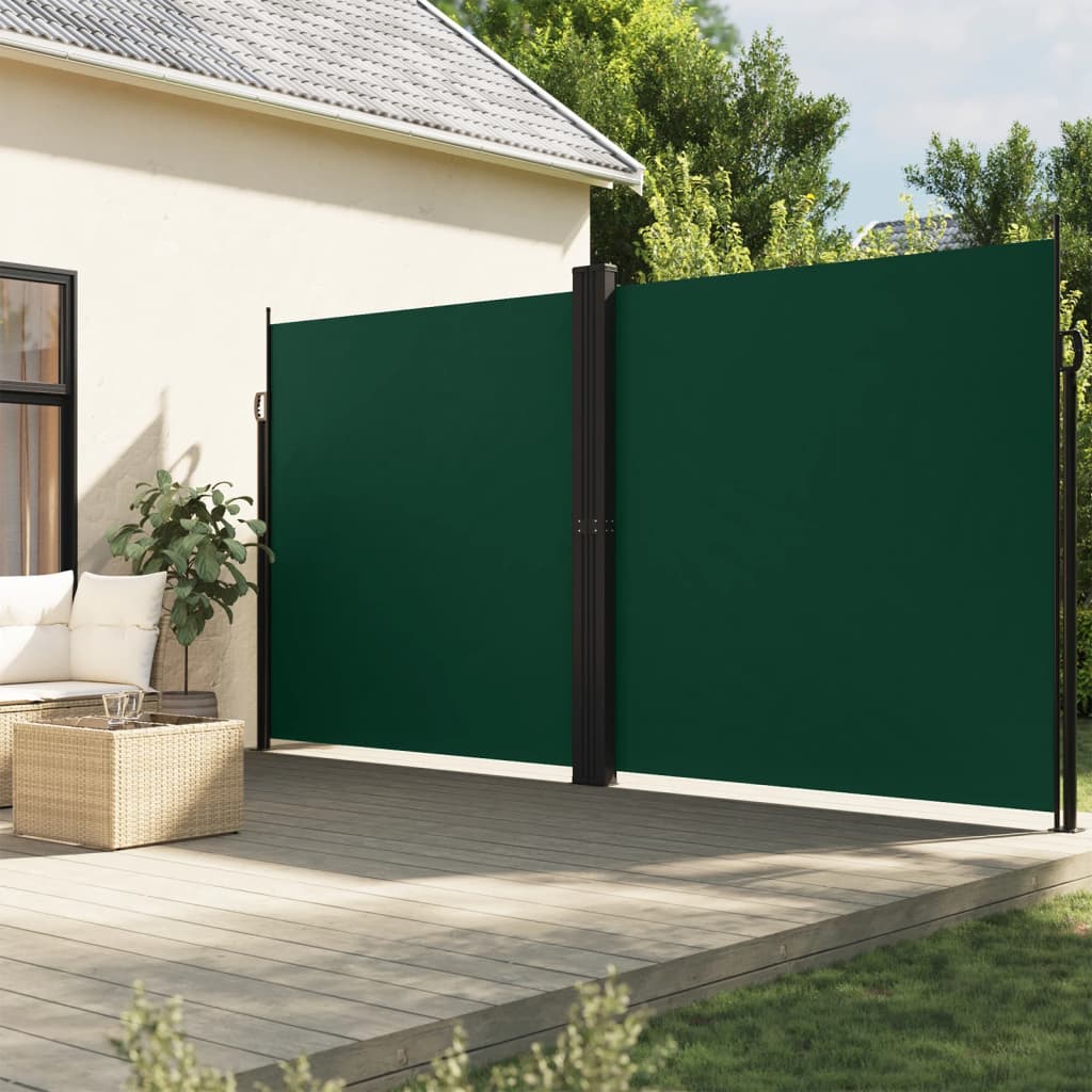 Parabrisas Vidaxl extensible 200x600 cm de color verde oscuro