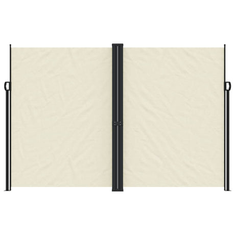 Vidaxx ausziehbarer Windschutz 220x600 cm cremefarben