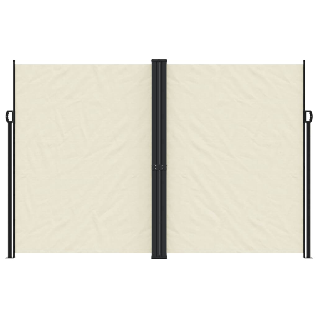 VidaXL Windshield Extendable 220x600 cm Cream -colored