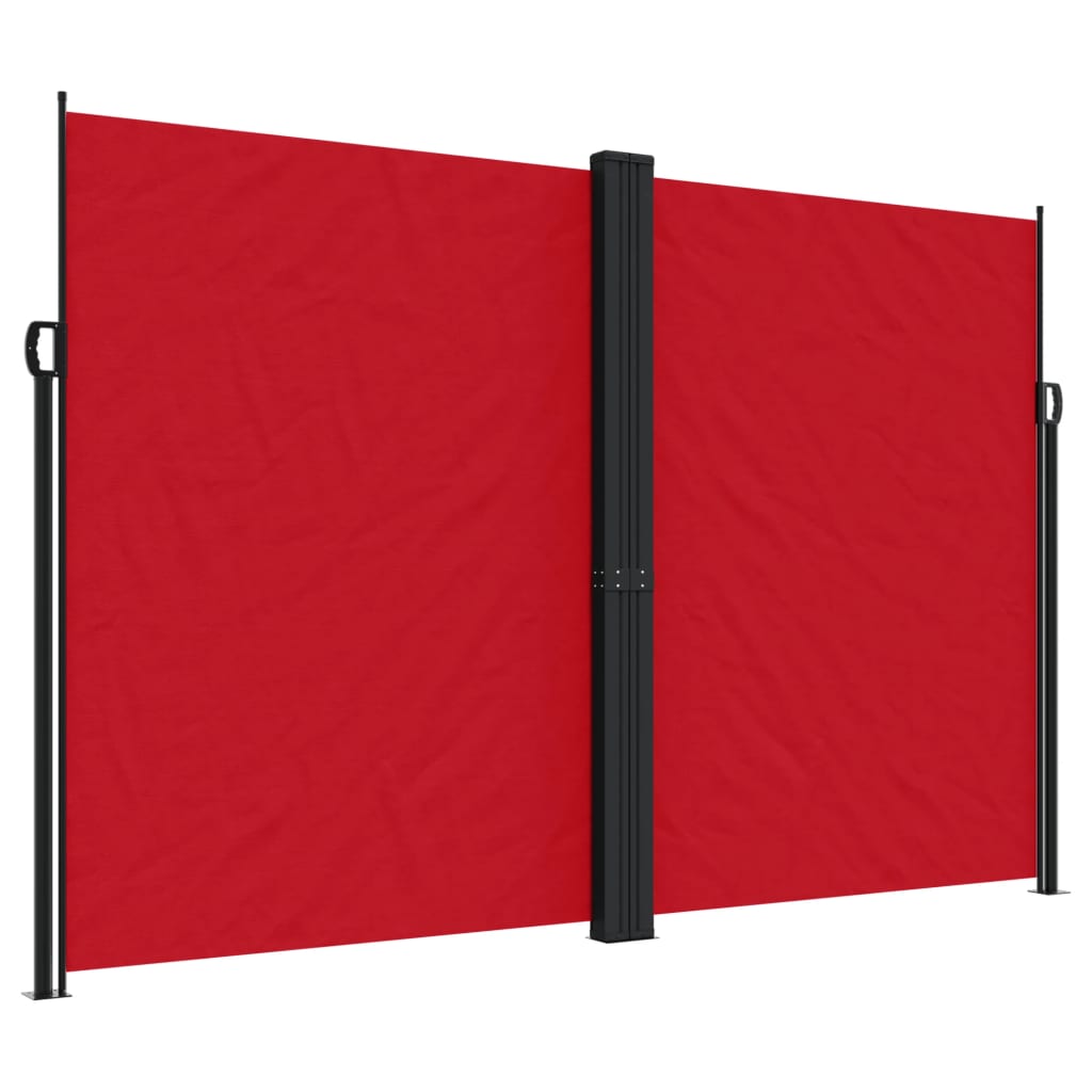 Vidaxl windscherm uittrekbaar 220x600 cm rood