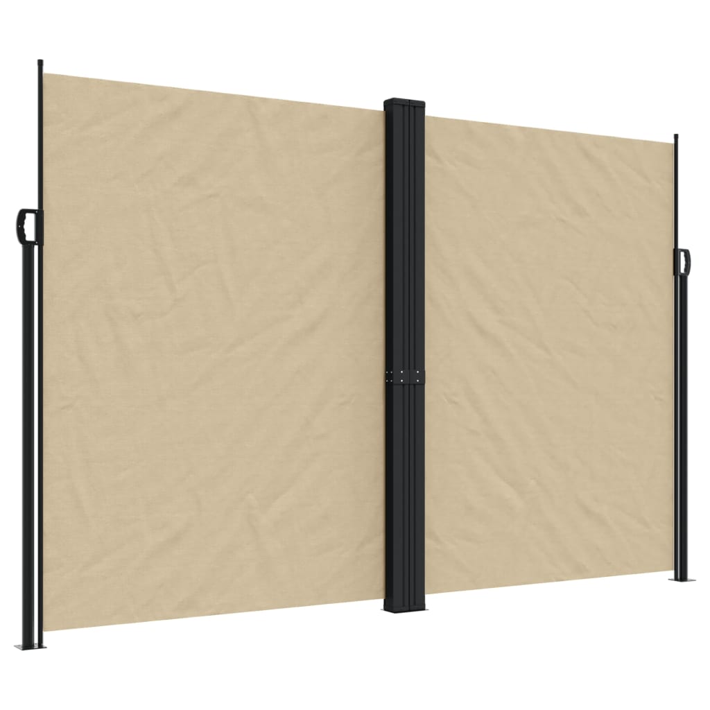 Vidaxx ausziehbarer Windschutz 220x600 cm beige